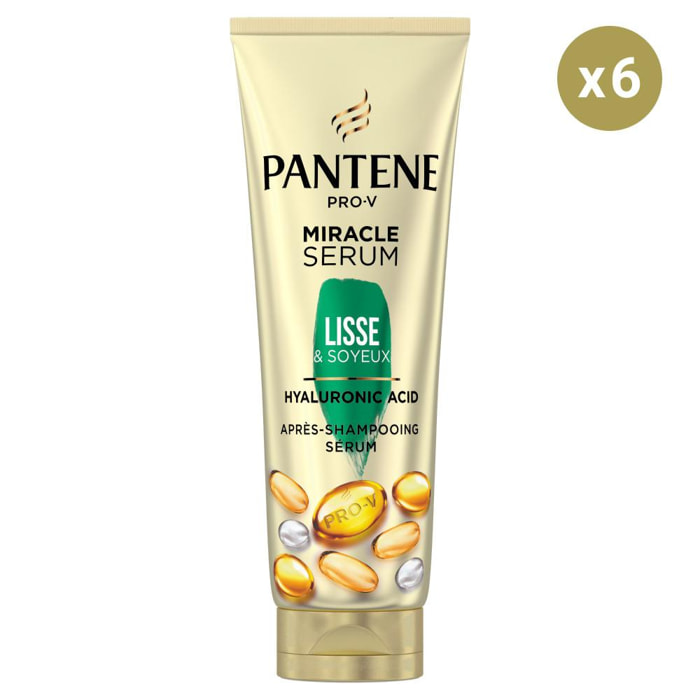 6 Pantene Miracle Serum Lisse & Soyeux, 200 ml