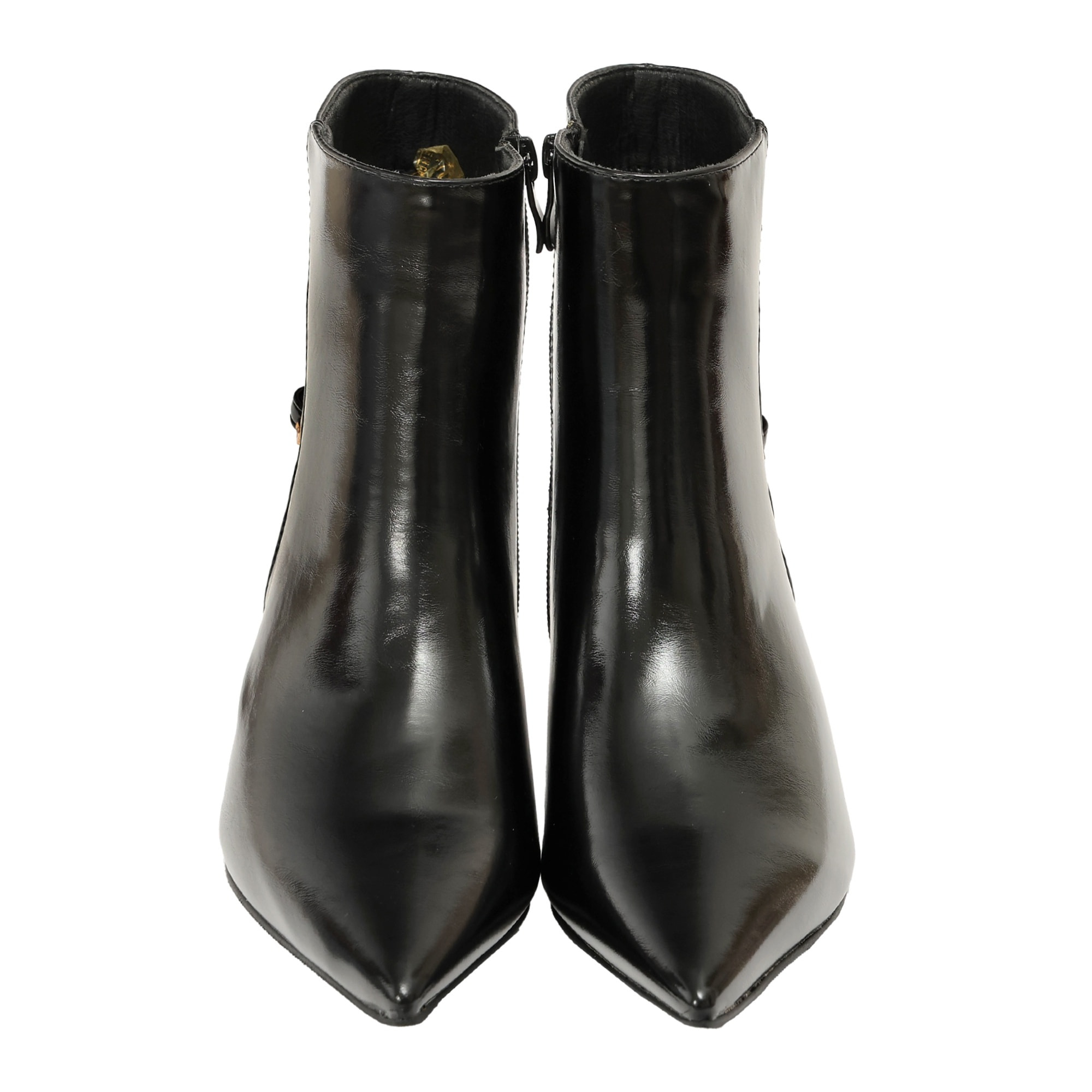 Tronchetto in simil pelle con tacco basso