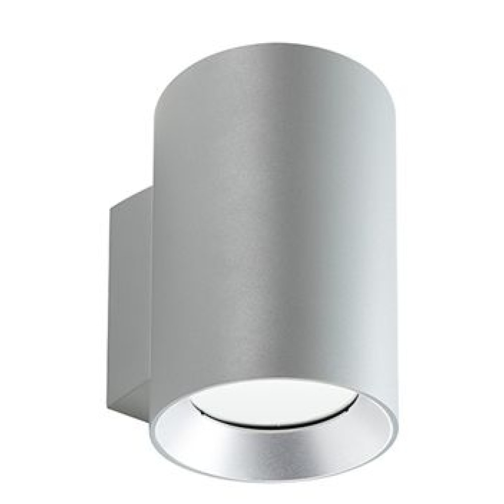 Show - Applique Cilindrico Da Parete A Led 10W+10W A Luce Calda Colore Alluminio