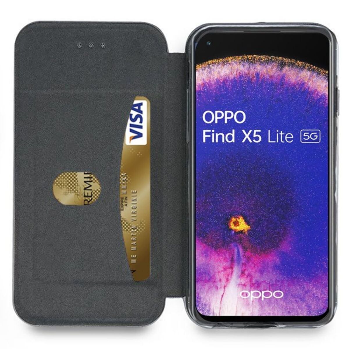 Etui IBROZ Oppo Find X5 Lite Etui Cuir Rose Go