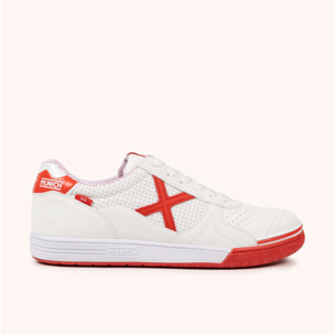 MUNICH G-3 455 Zapatillas de Fútbol Sala Técnicas Blanco y Rojo