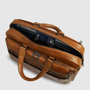Piquadro Borsa da lavoro porta pc e porta iPad® personalizzabile con protezioni antiurto e RFID