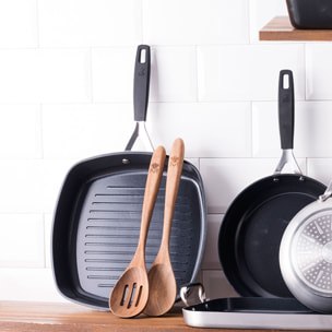 Sarten asador 28x28cm aluminio forjado inducción smart