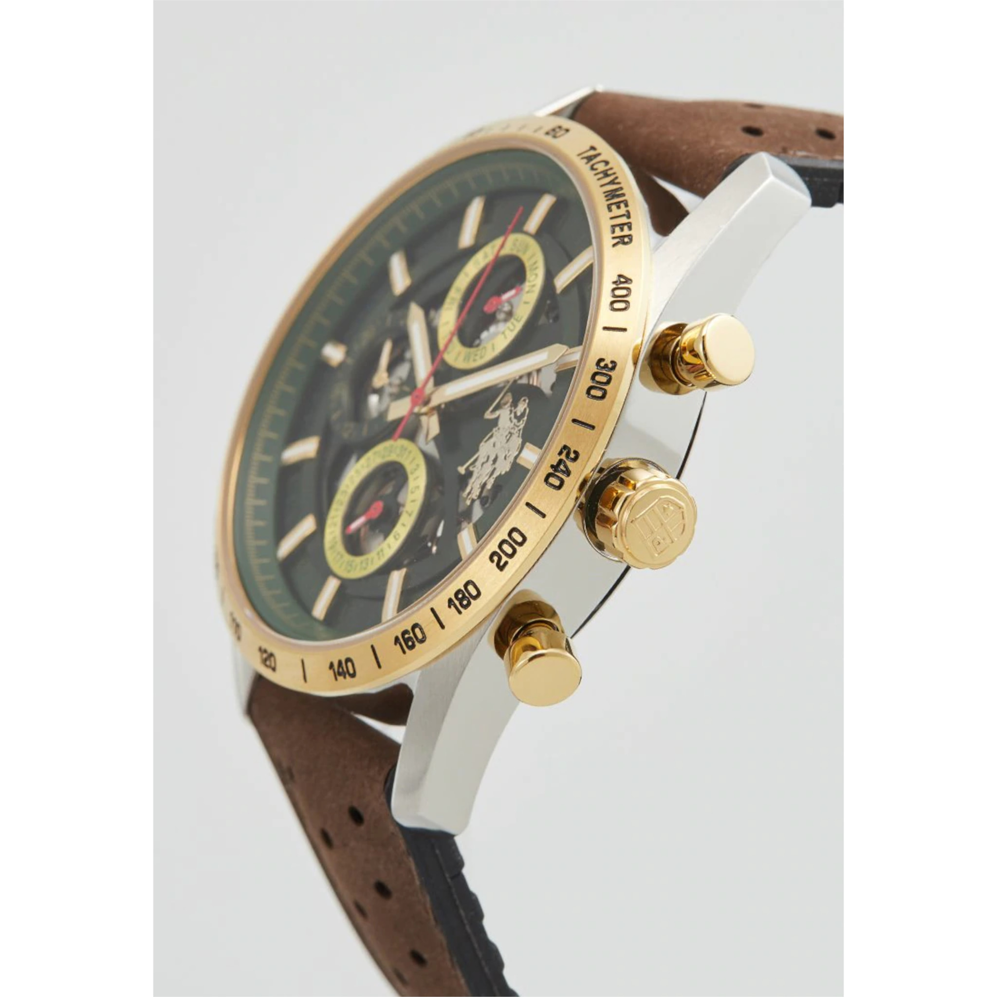 Cronografo U.S. Polo Assn.  In pelle
