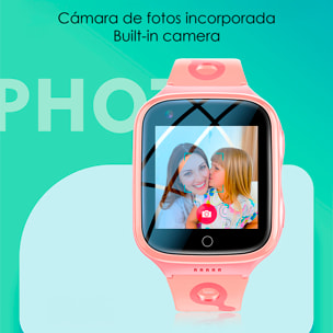 Smartwatch K9 4G GPS. Localizzazione speciale per bambini, con telecamera, recinzioni virtuali, ascolto remoto, chiamate SOS e videochiamata.
