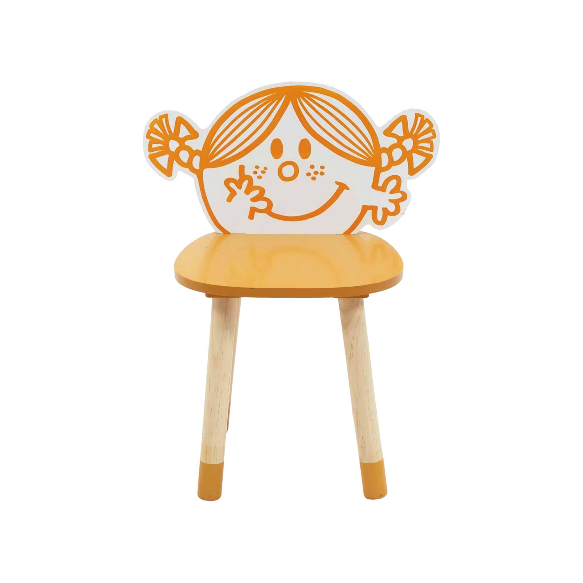 Lot de 2 chaises enfant collection Monsieur/Madame - Madame Bonheur Audrey. orange
