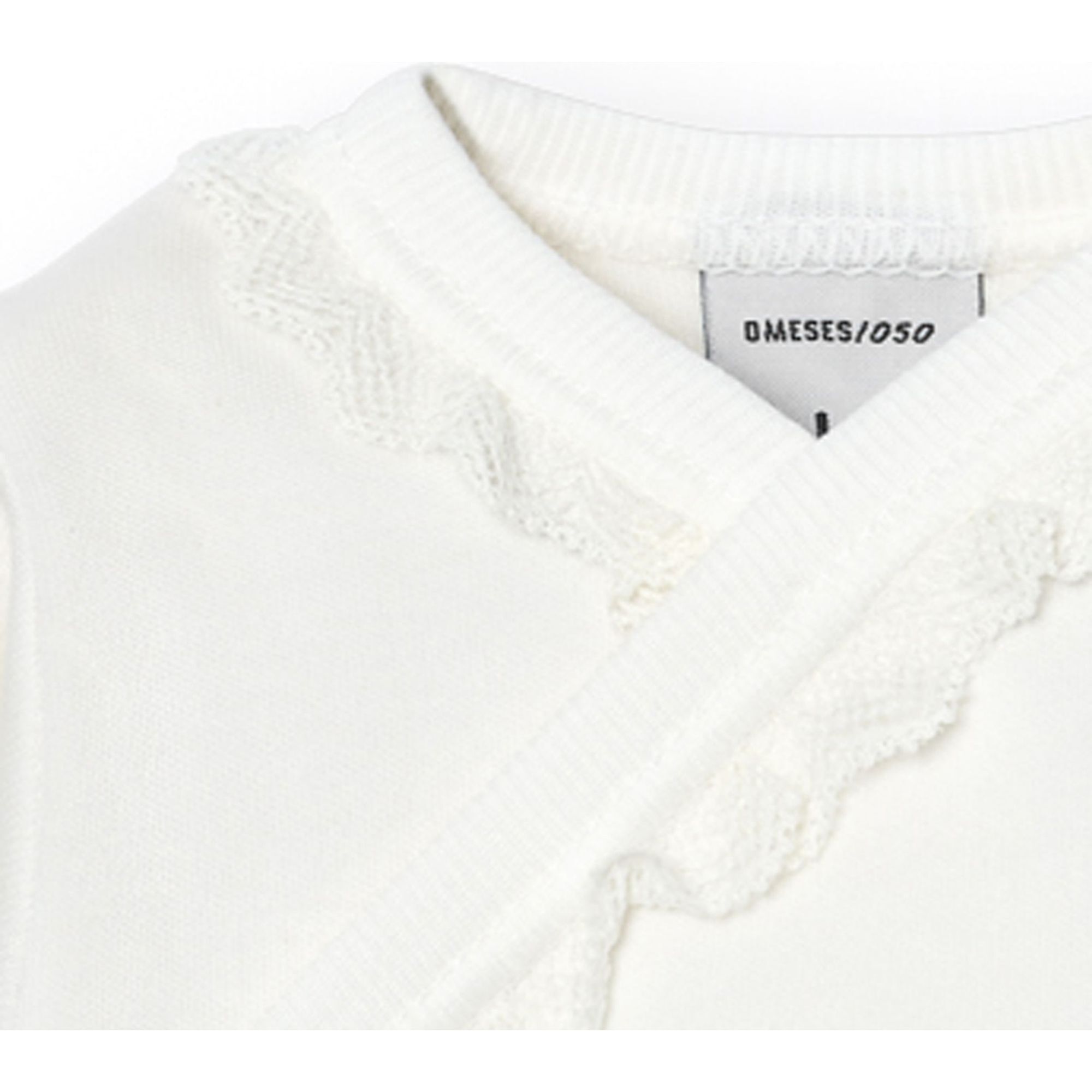 Body cruzado bebé manga larga puntilla