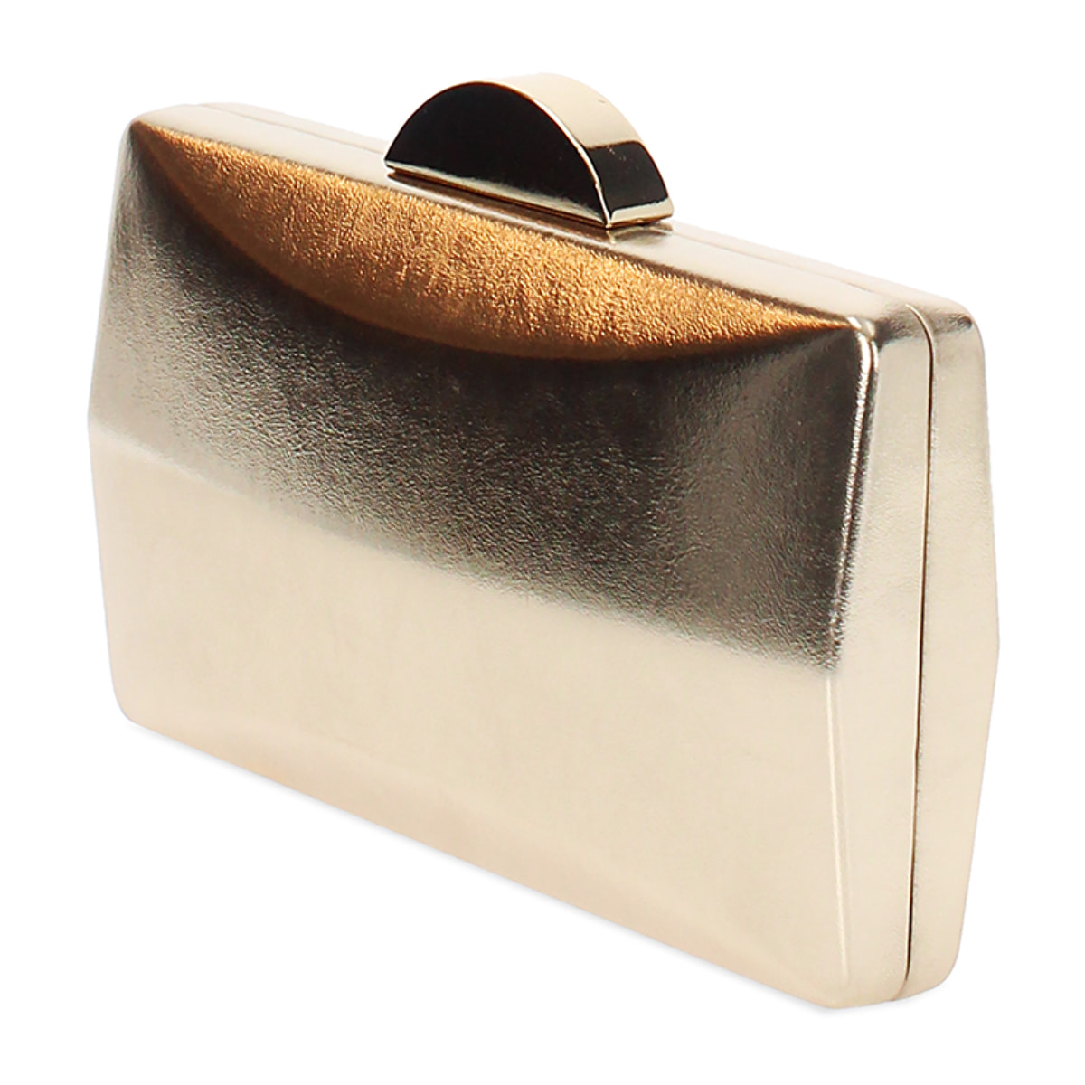 Clutch donna oro in laminato