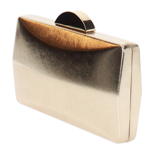 Clutch donna oro in laminato