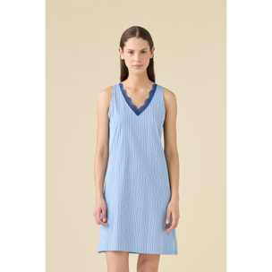 Camicia da notte donna estiva in cotone articolo dot flower. Noidinotte