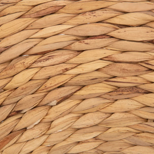 Miroir "Lorena" - métal et jacinthé - D75 cm