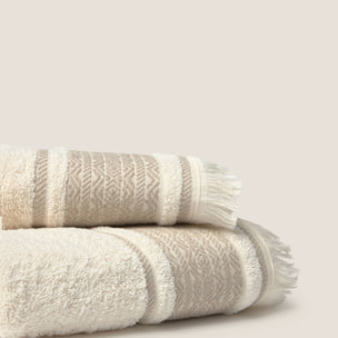 Toalla baño algodón Gio color marfil crudo Algodón