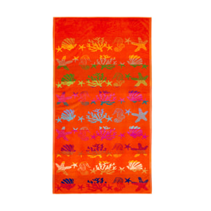 Telo Mare Spugna Jacquard Spiaggia Disegno Fantasy Sea