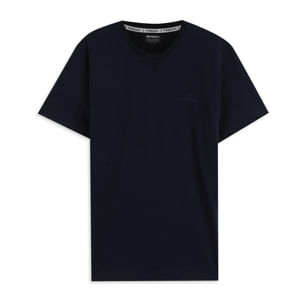 T-shirt Regular con Scollo girocollo e logo in tono colore