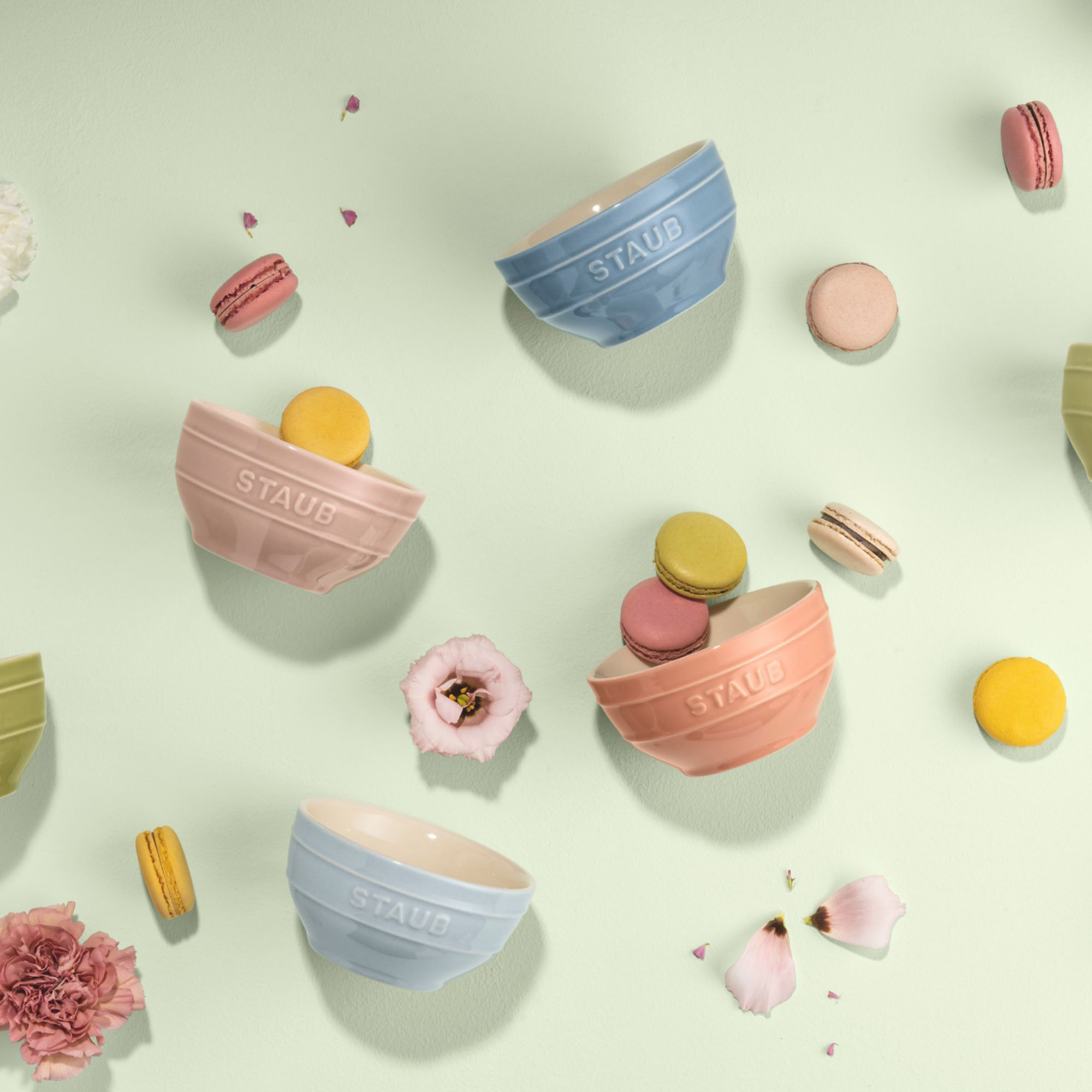 Set de bols macaron 14 cm / 6-pcs