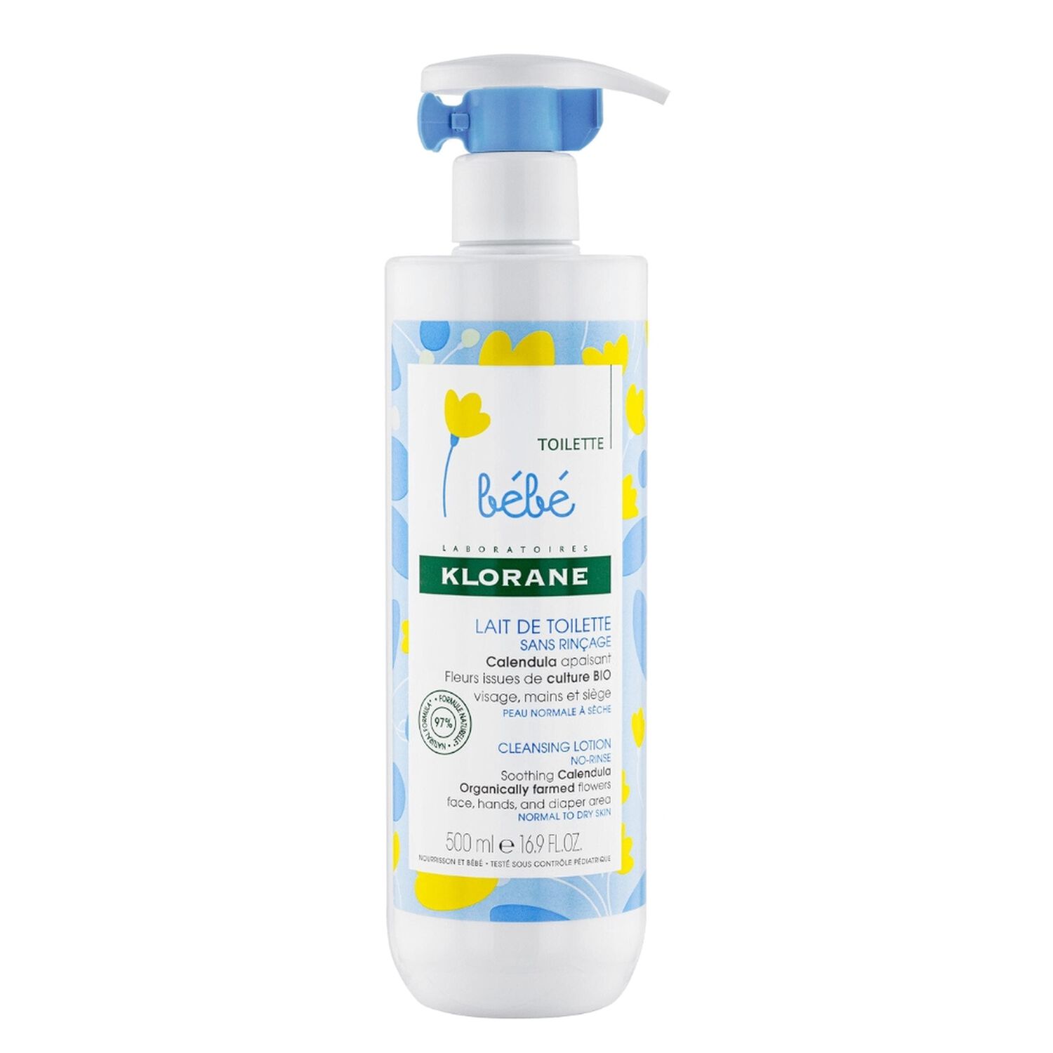 Calendula Bio Bébé - Lait de Toilette - Sans Rinçage