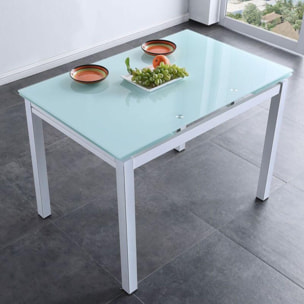 Mesa de comedor extensible Milan 110 Blanco