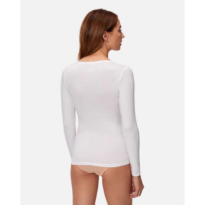 Camiseta manga larga Termaltech, retiene el calor en el cuerpo, garantizando la temperatura óptima y confort