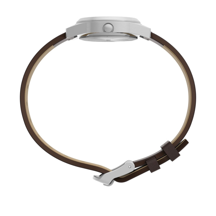 Timex Analogico Al Quarzo Expedition Field Chronograph 43Mm Leather Strap Watch