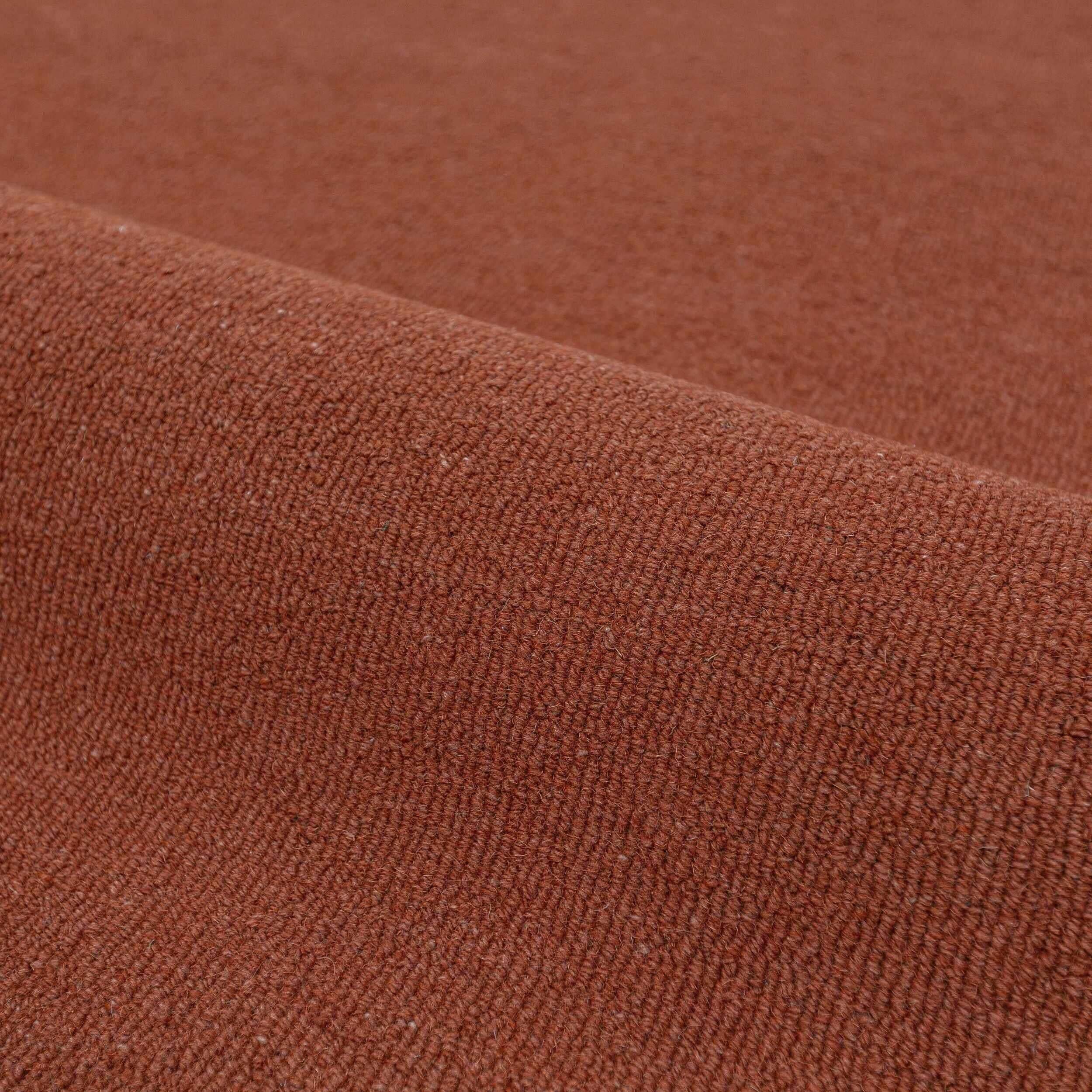 Tapis en mélange de laine à bordure festonnée RIVO