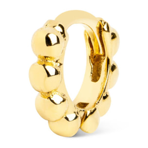 Orecchino Singolo Pebbles Xs Argento Placcato Oro