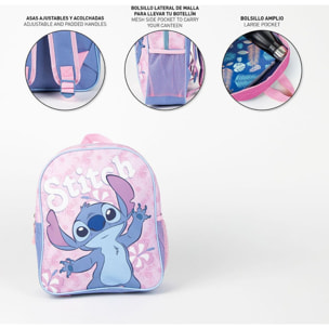 Mochila Infantil Escolar Stitch