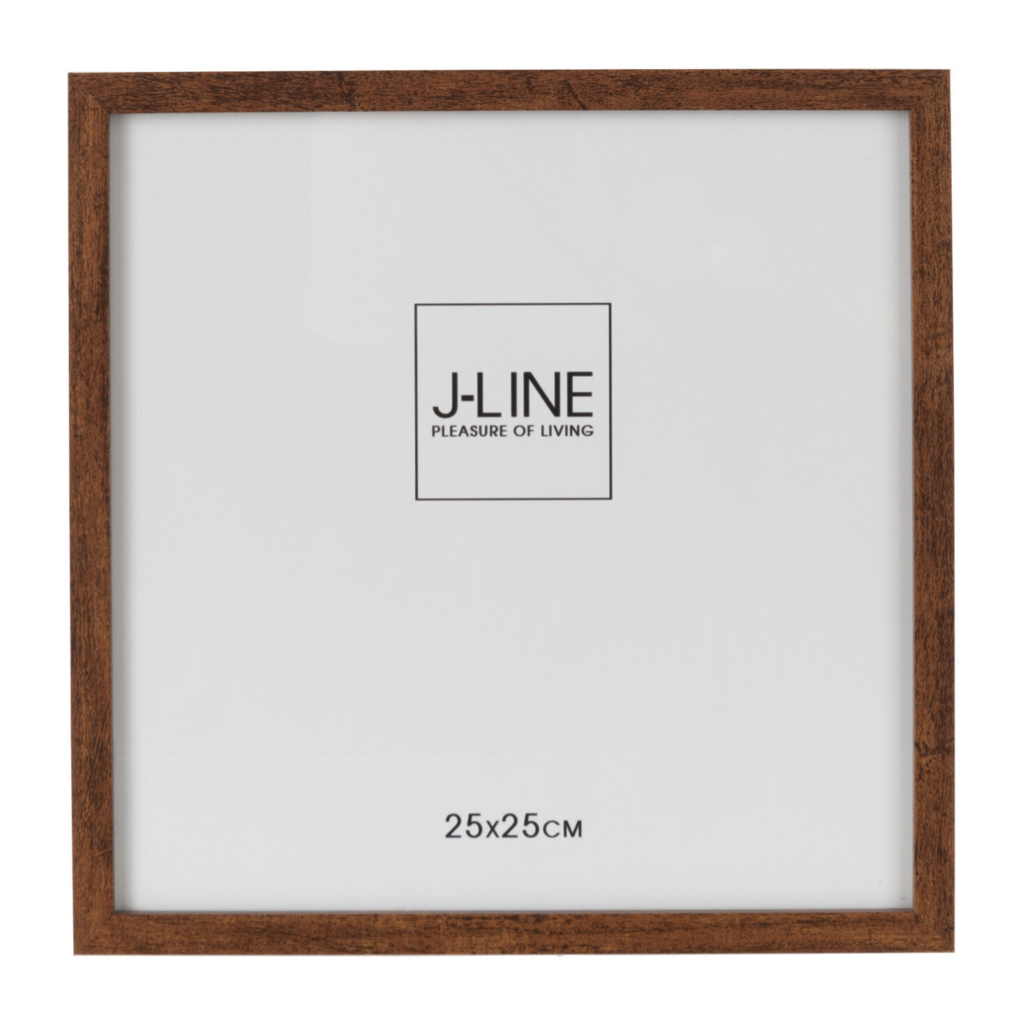 J-Line cadre photo Basic - bois - brun foncé - large - 2 pièces