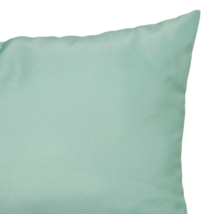 Housse de coussin d extérieur "Lilio" vert céladon 30x50cm