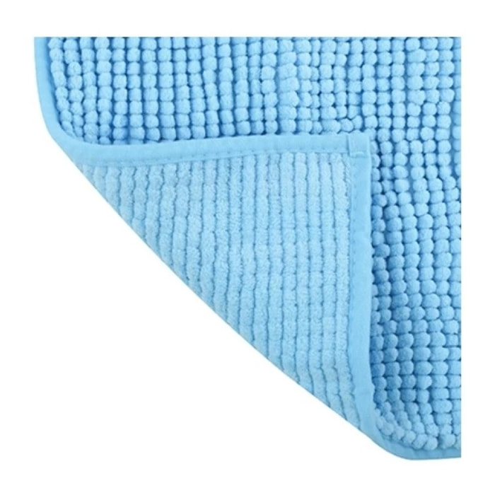 Tapis de bain Microfibre CHENILLE Bleu Clair MSV