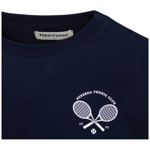Superga - Camisetas y tops Unisex Azul - Tennis Club T-Shirt