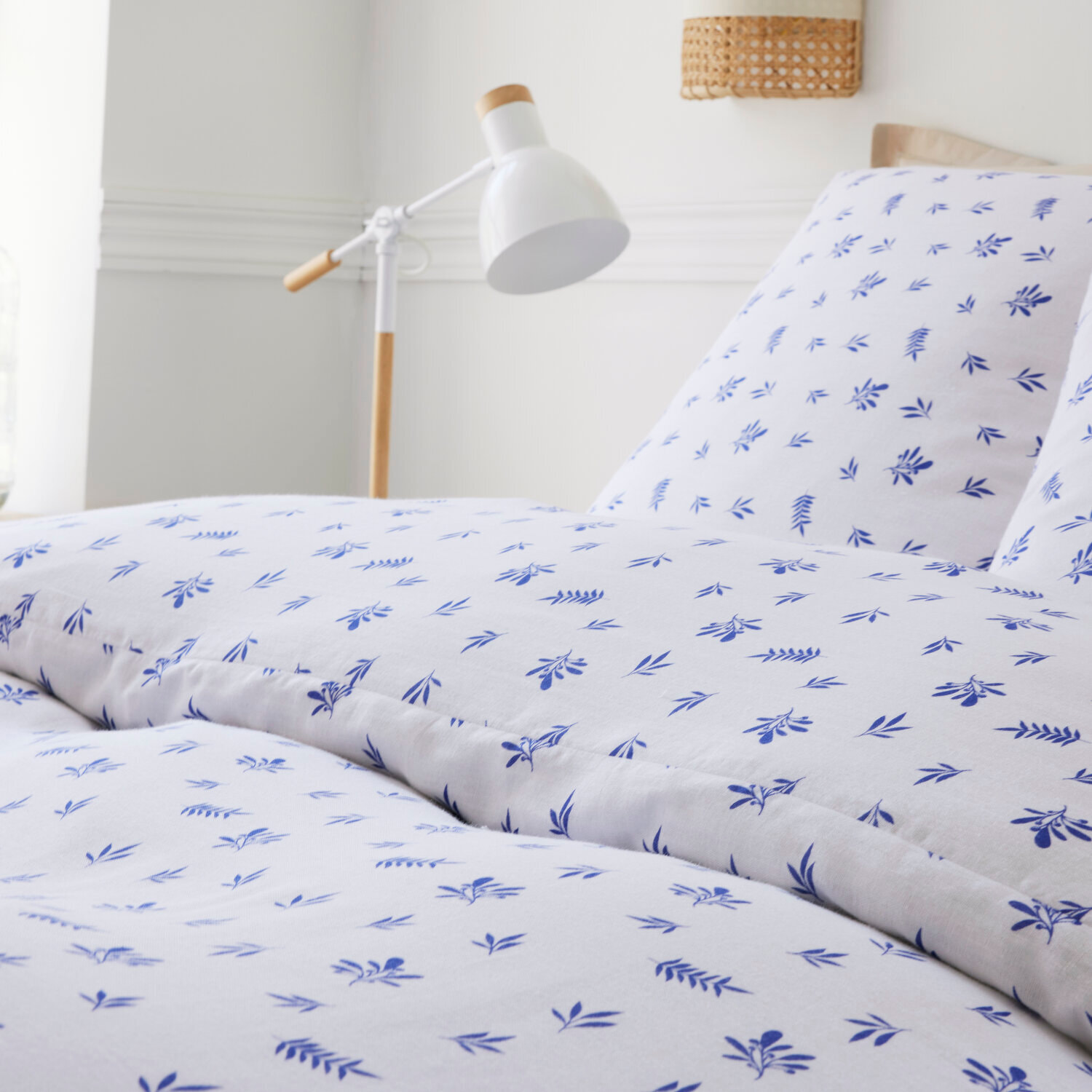Parure housse de couette imprimé 100% gaze de coton - louca