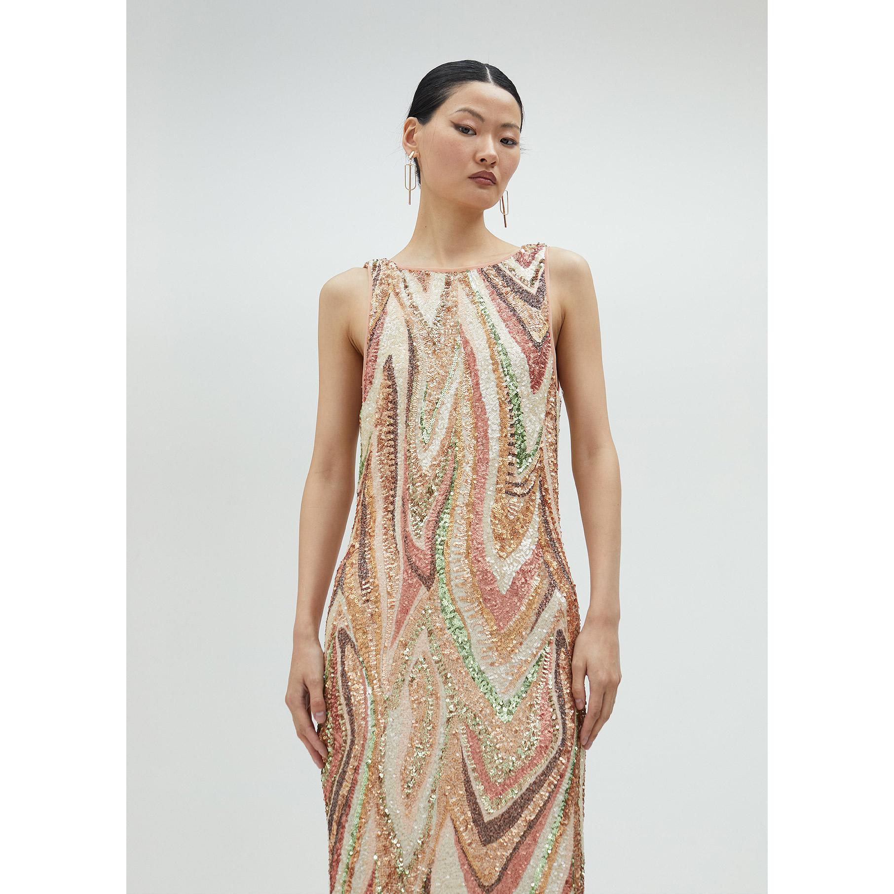 Vestito lungo paillette