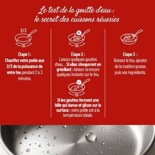 Batterie de cuisine LAGOSTINA 3 casseroles Esperta triply 16/18/20cm