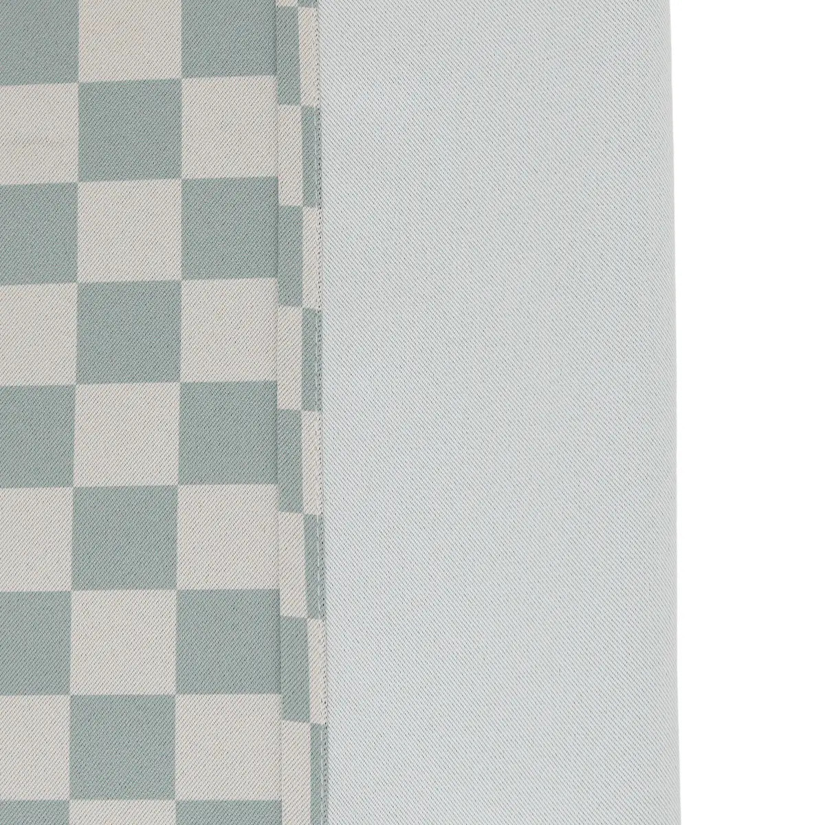 Rideau occultant enfant Billie 140x260cm motif damier gris et vert