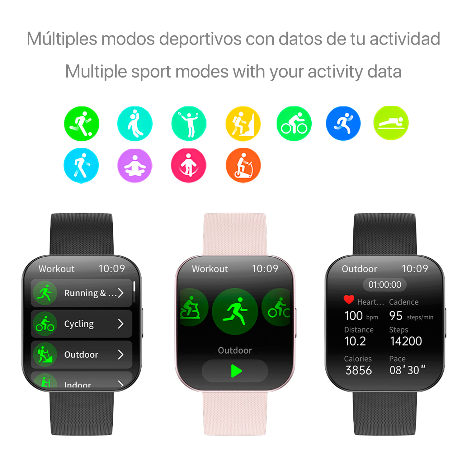 Smartwatch QS08. Schermo AMOLED curvo da 1,85 pollici, chiamata bluetooth, assistente vocale e modalità sportive