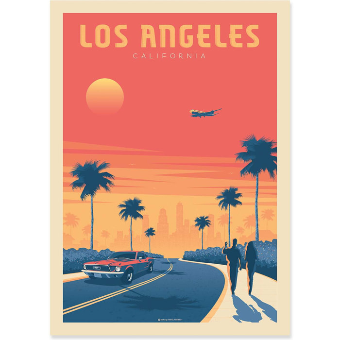 Affiche - Los Angeles Sunset - Olahoop Travel Posters