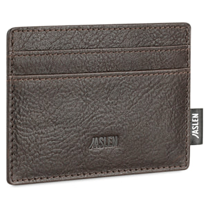 Tarjetero Piel Hombre Jaslen Hannover Marron