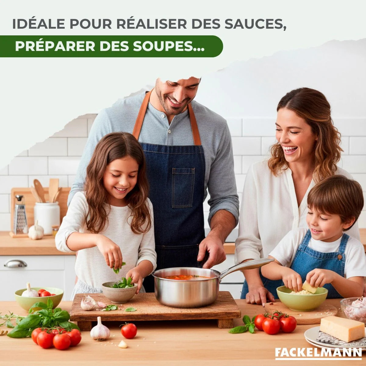 Fackelmann Casserole Triply Inox Tous Feux Sans PFAS