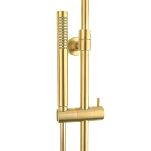 SAT DARK Colonne de douche avec Mitigeur Thermostatique, Or Brossé (SATDASSTKBZ)