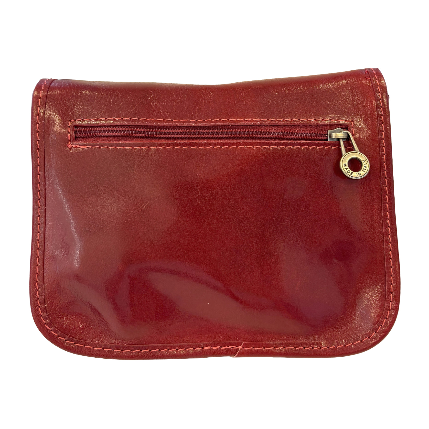 Borsa a Tracolla in Pelle da Donna, Tracolla Vintage con Doppia Fibbia e Chiusura Magnetica