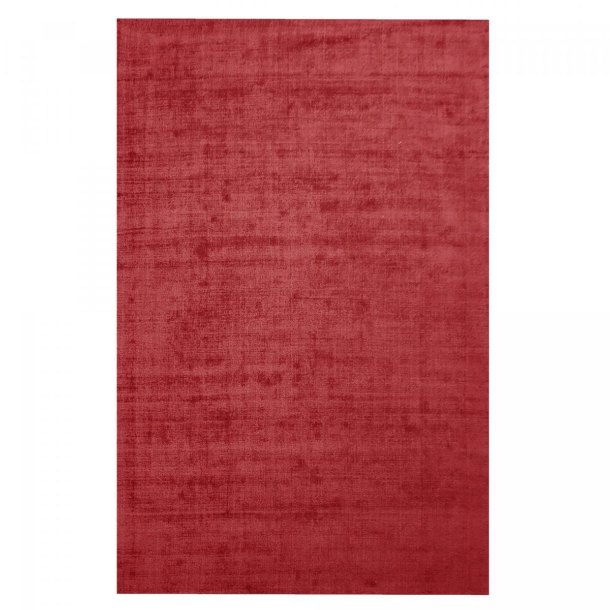 Tapis artisanal Dudu motif uni et doux au toucher, tapis  tufté main