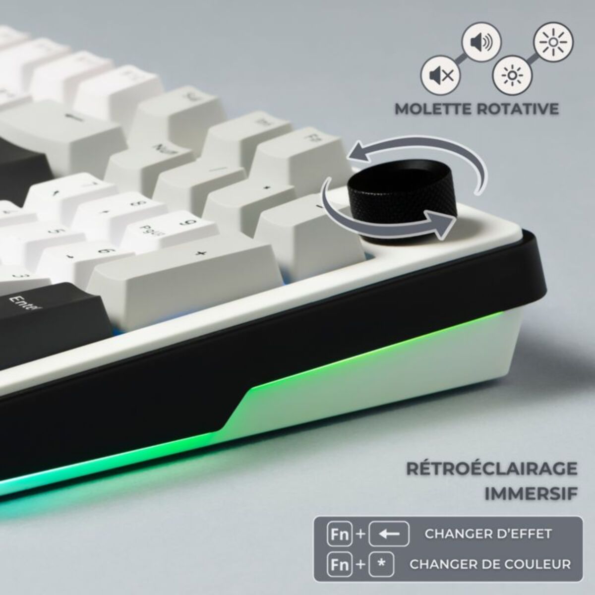 Clavier gamer sans fil THE G-LAB KEYZ ELITE 400 WG