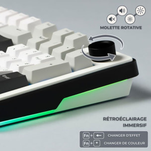 Clavier gamer sans fil THE G-LAB KEYZ ELITE 400 WG
