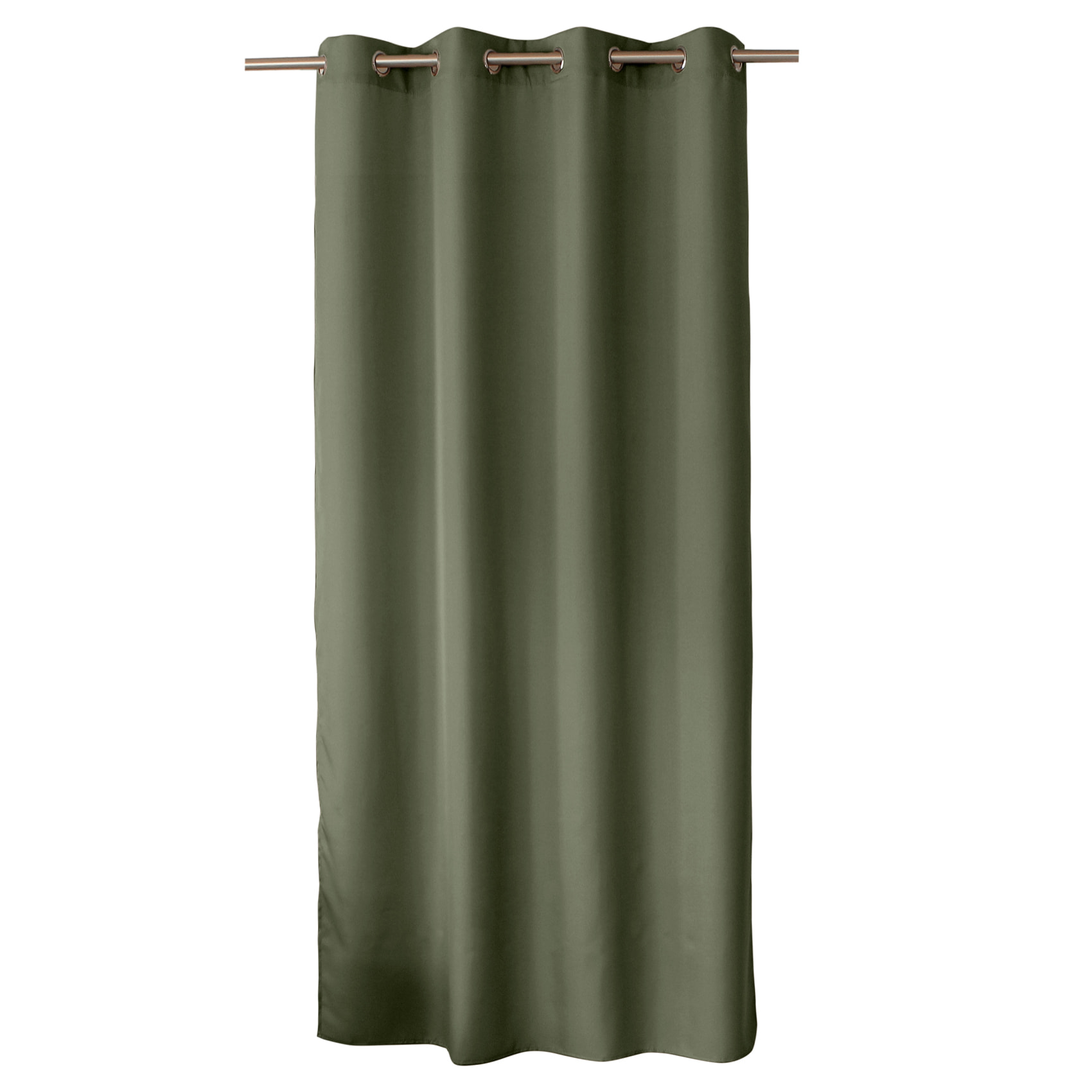 Rideau uni à oeillets - Vert