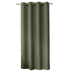 Rideau uni à oeillets - Vert