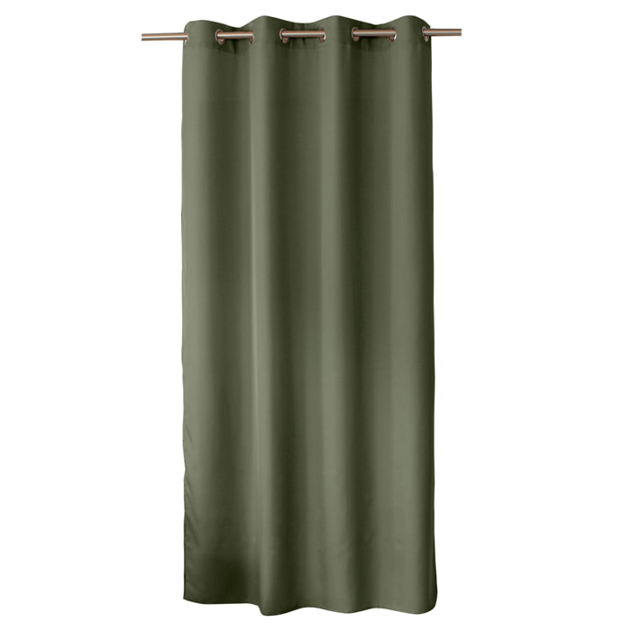 Rideau uni à oeillets - Vert