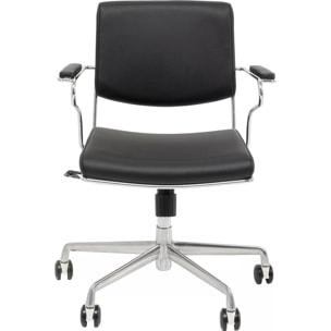 Chaise de bureau pivotante Dottore noire Kare Design