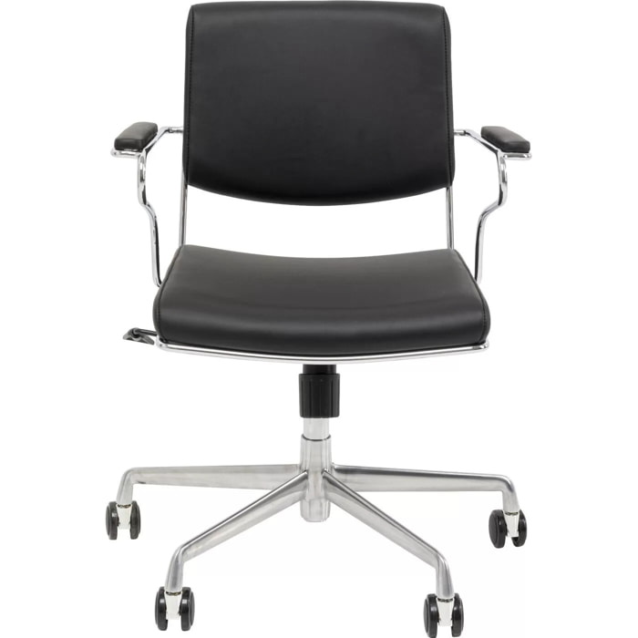 Chaise de bureau pivotante Dottore noire Kare Design