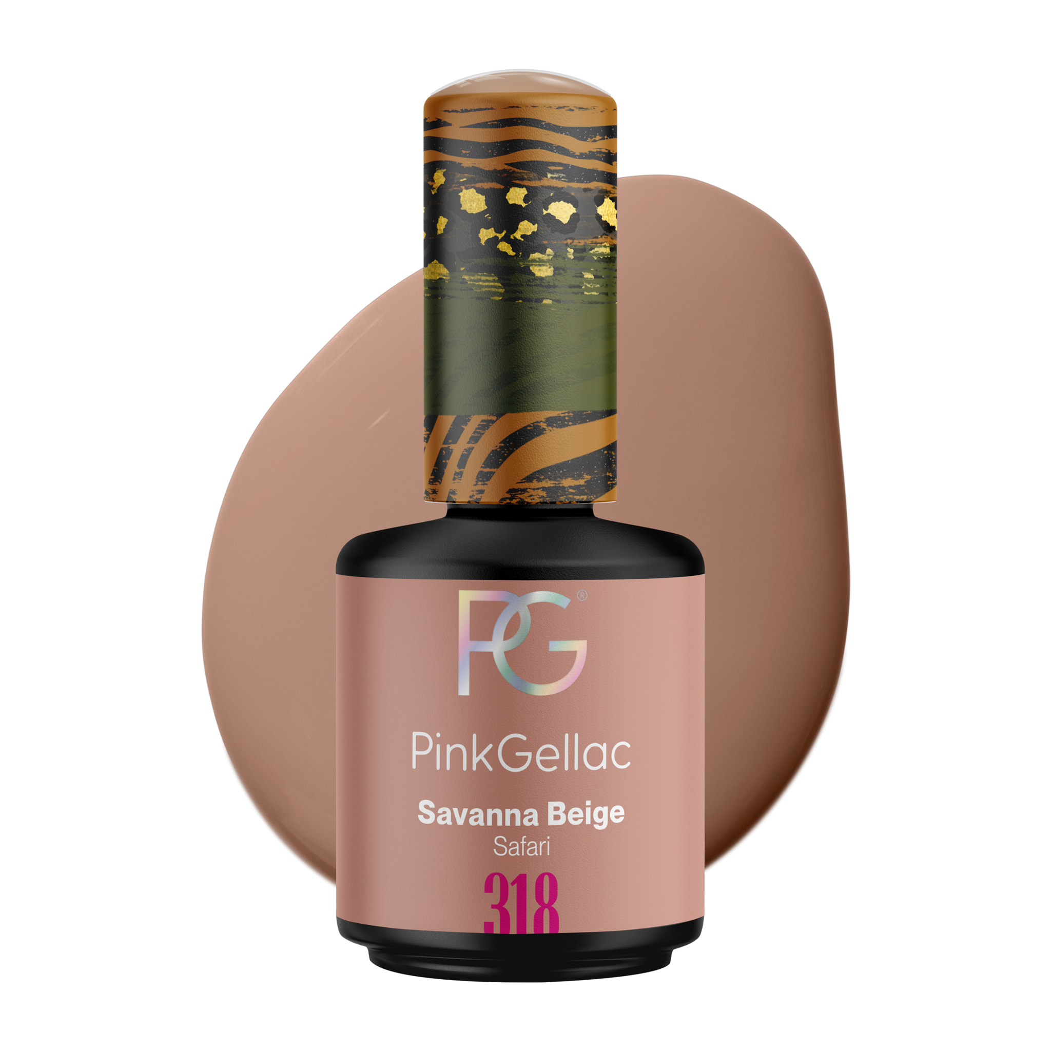 Vernis semi-permanent - 318 Savannah Beige - 15 ml