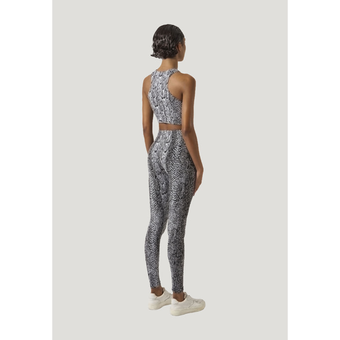 Top senza maniche Seamless Python Crop Top